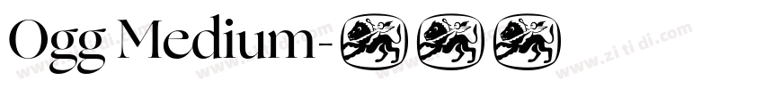 Ogg Medium字体转换